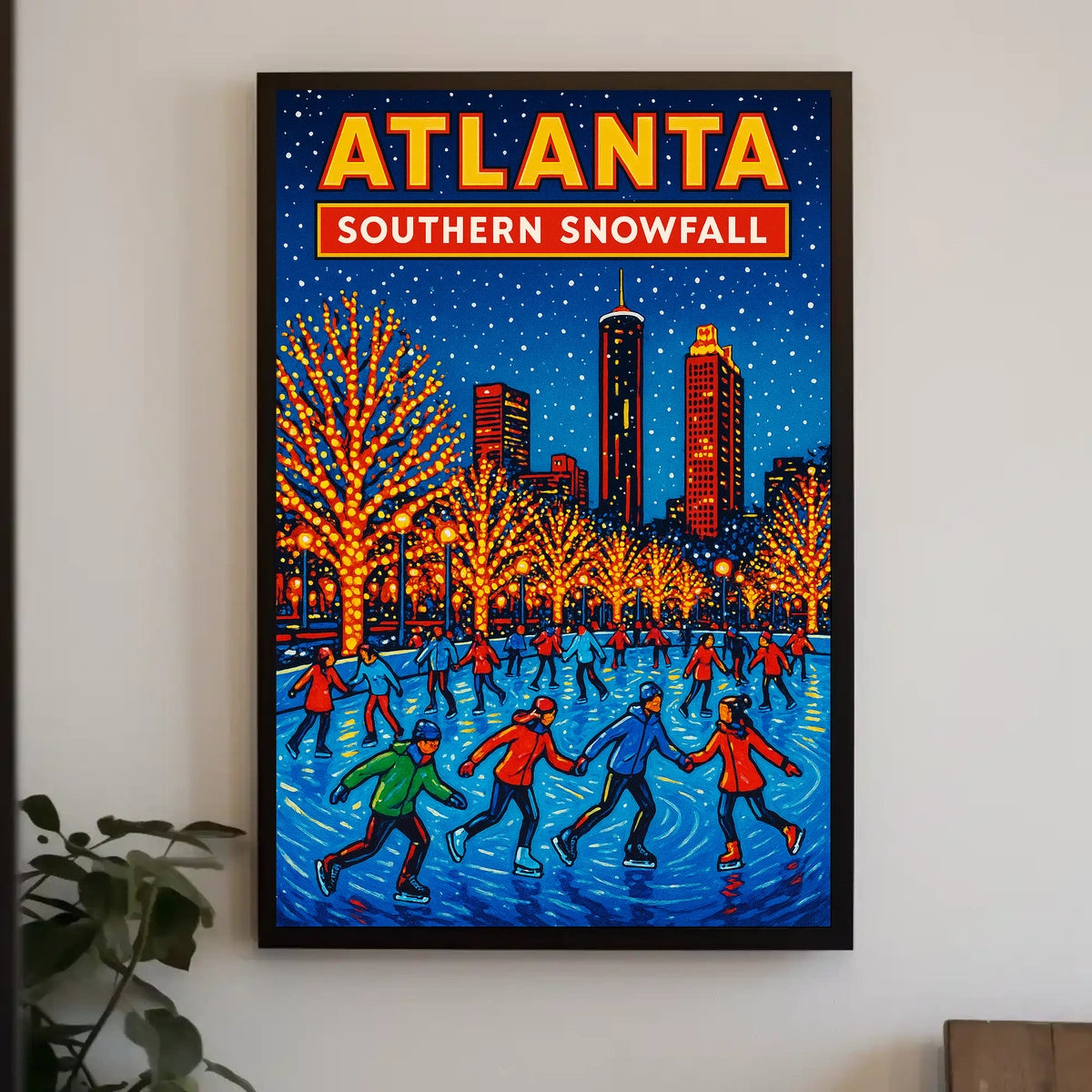 Atlanta Southern Snowfall Poster