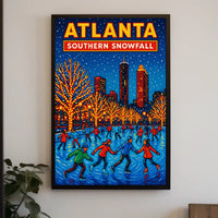 Atlanta Southern Snowfall Poster