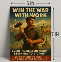 World War II Labor Contribution Poster