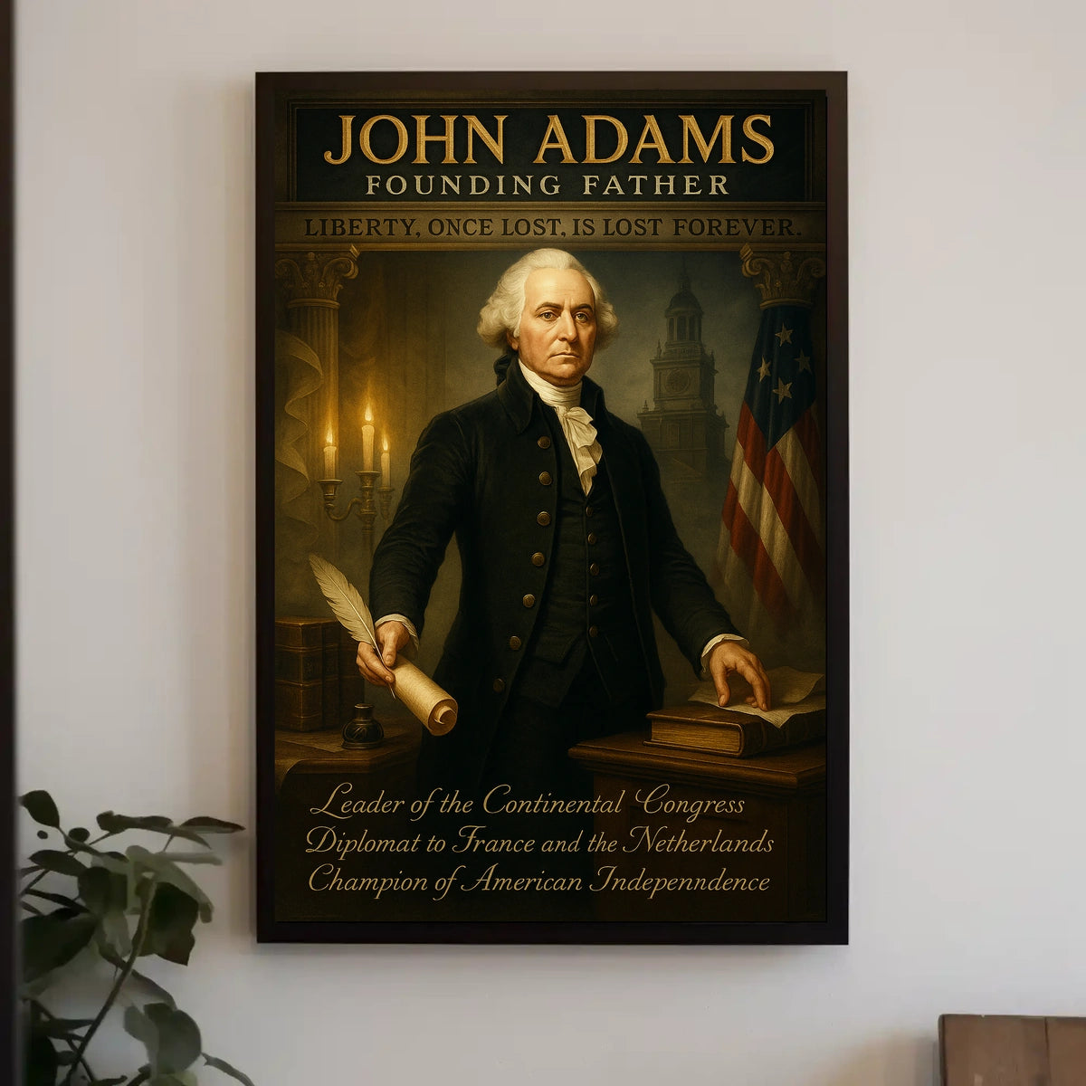 John Adams Founding Father Poster