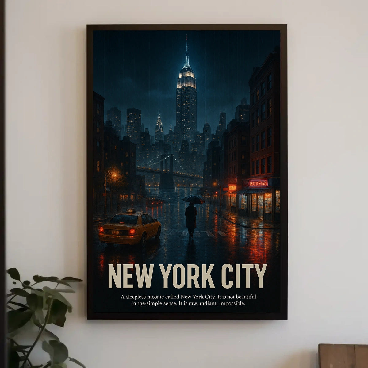 New York City A Sleepless Mosaic Poster