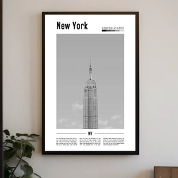 New York Empire State Building Poster Modern Wall Art