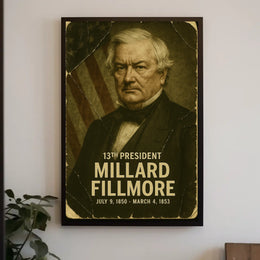 Millard Fillmore 13th President of the United States Damaged Photograph Poster