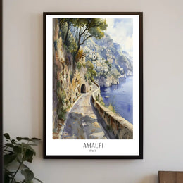 Amalfi Coast Scenic View Poster