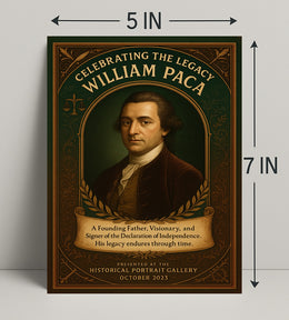 Celebrating the Legacy of William Paca Poster PosterGoat