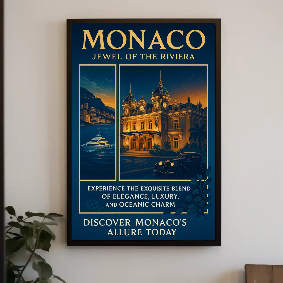 Monaco Jewel of the Riviera Poster