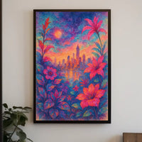 Cityscape In Bloom Poster
