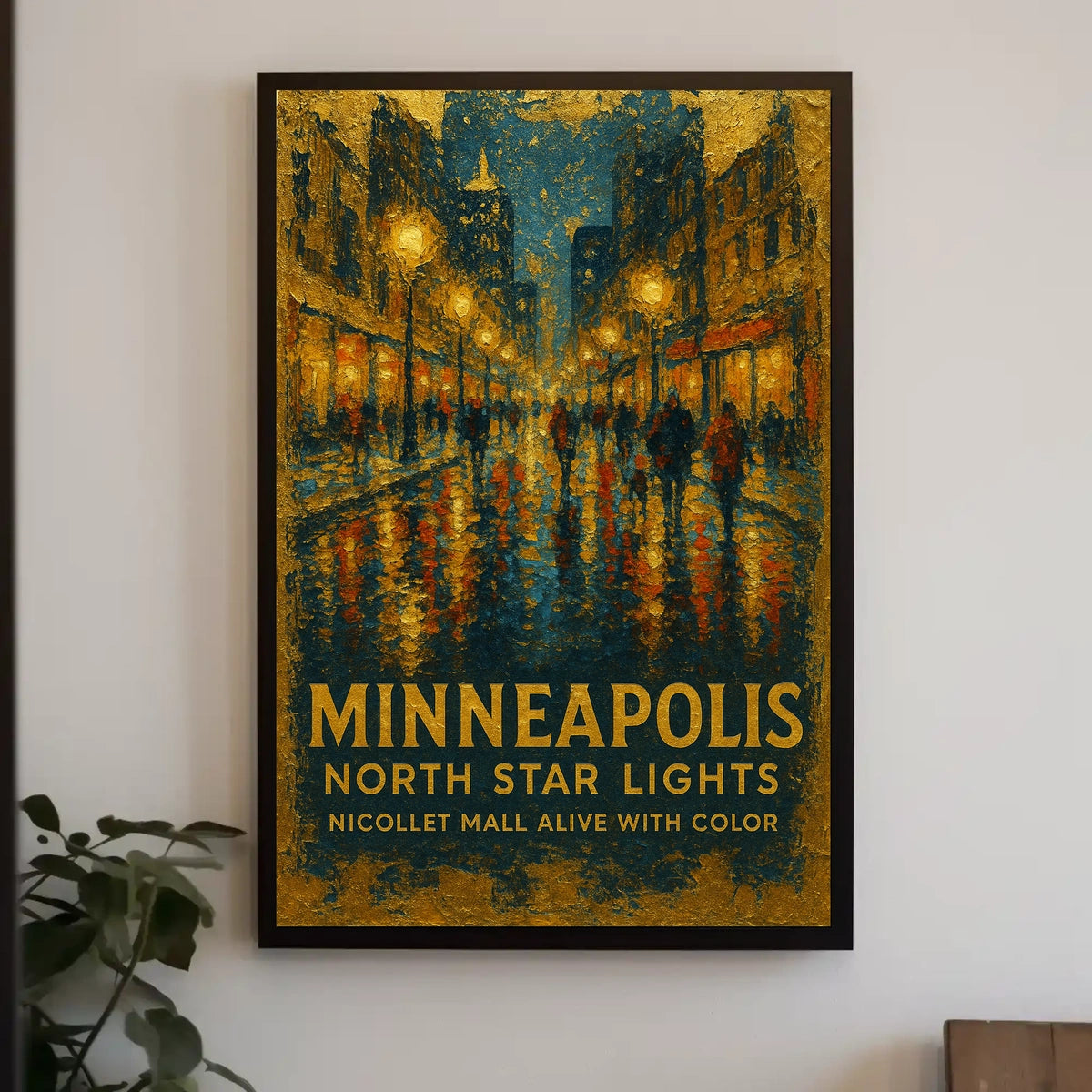 Minneapolis North Star Lights Poster