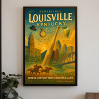 Louisville Heritage Charm: Vintage Urban Cityscape Poster