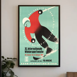 Xi. Internationale Wintersportwoche 1957 Poster