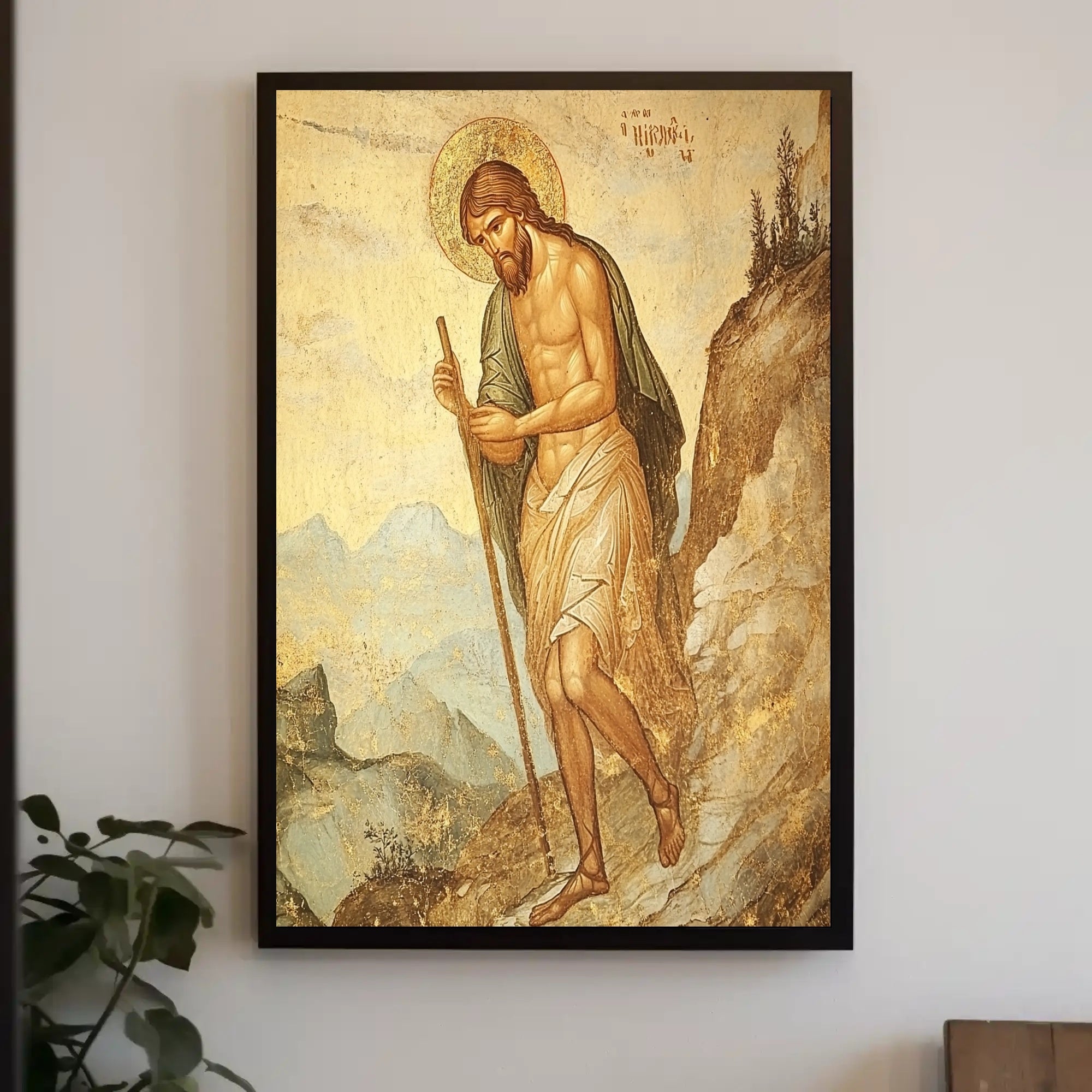 Religious Iconographic Art Print in Historical Heritage Poster