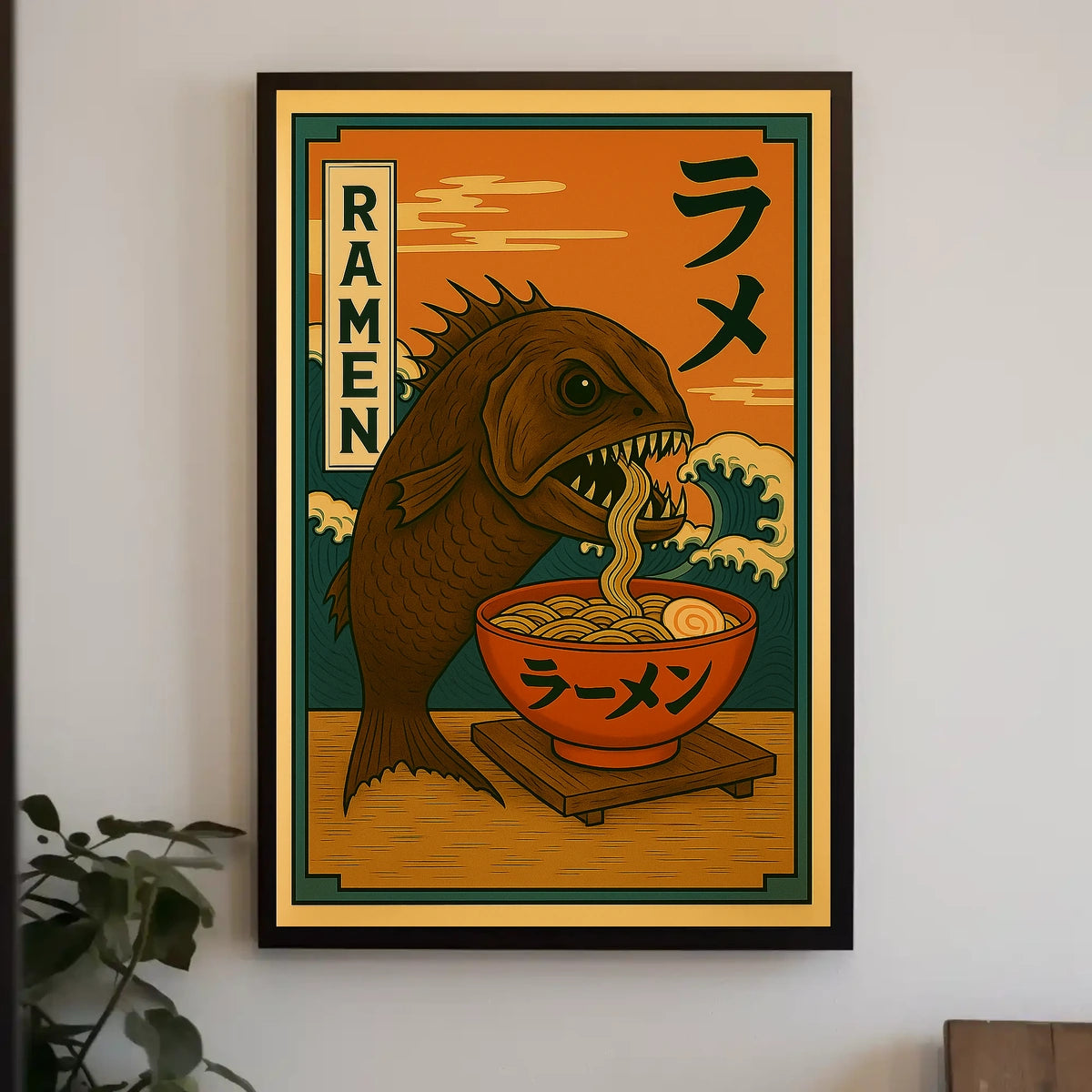 Ramen Monster Poster