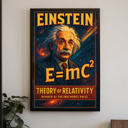Albert Einstein Theory Of Relativity Poster