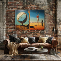 Surreal Time and Landscape Elements Abstract or Artistic Poster