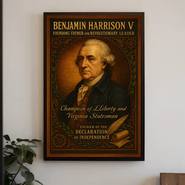 Benjamin Harrison V Founding Father Poster