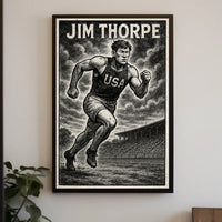 Jim Thorpe Legendary Athlete Poster