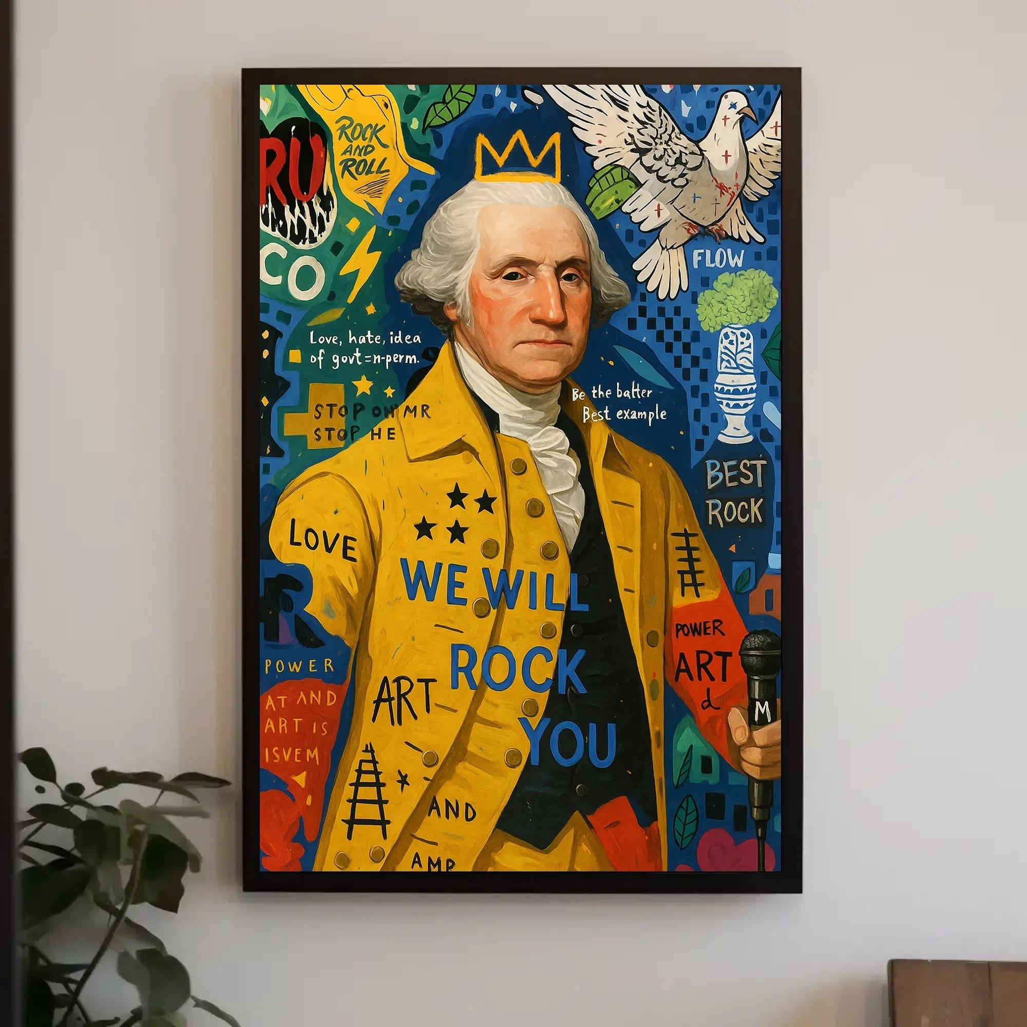 Rock Legend Collage Pop Culture Poster