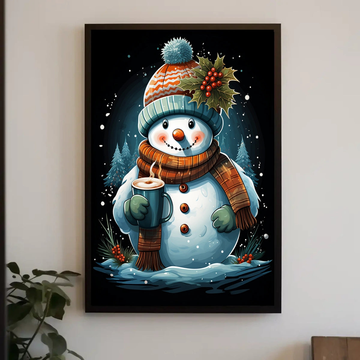 Winter Wonderland Snowman Poster