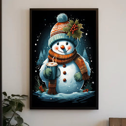 Winter Wonderland Snowman Poster