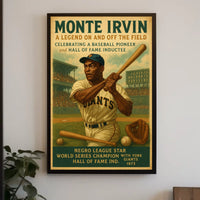 Monte Irvin A Baseball Legend Poster