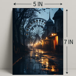 Eerie Carnival Night Poster