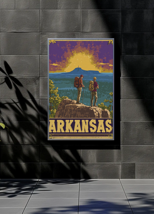 Vintage Poster Arkansas Sunset Hike