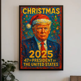Christmas 2025 Presidential Humor Political or Propaganda Poster