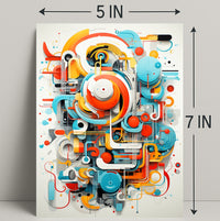 Abstract Geometric Symphony Abstract Poster PosterGoat