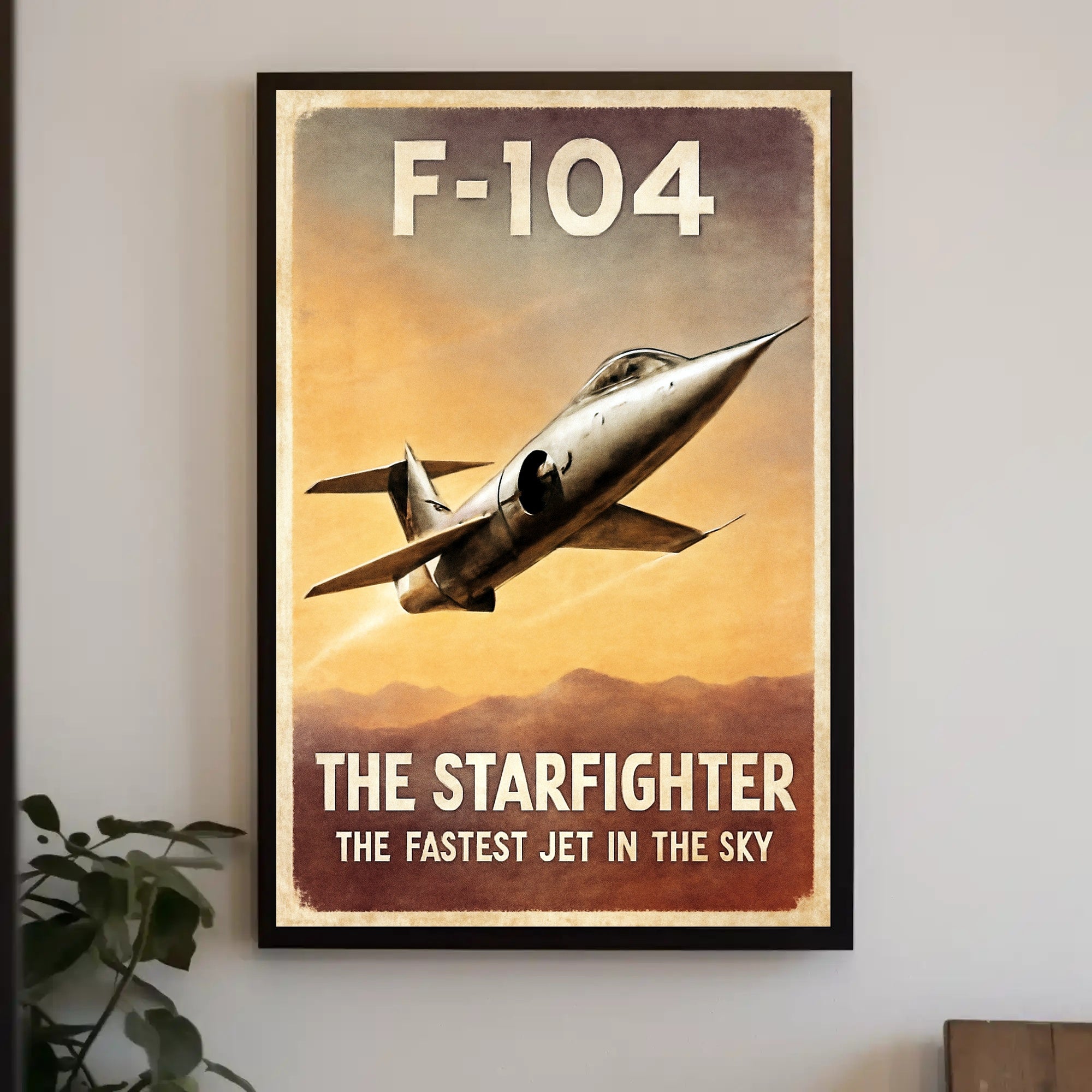 F-104 Starfighter The Fastest Jet Poster PosterGoat
