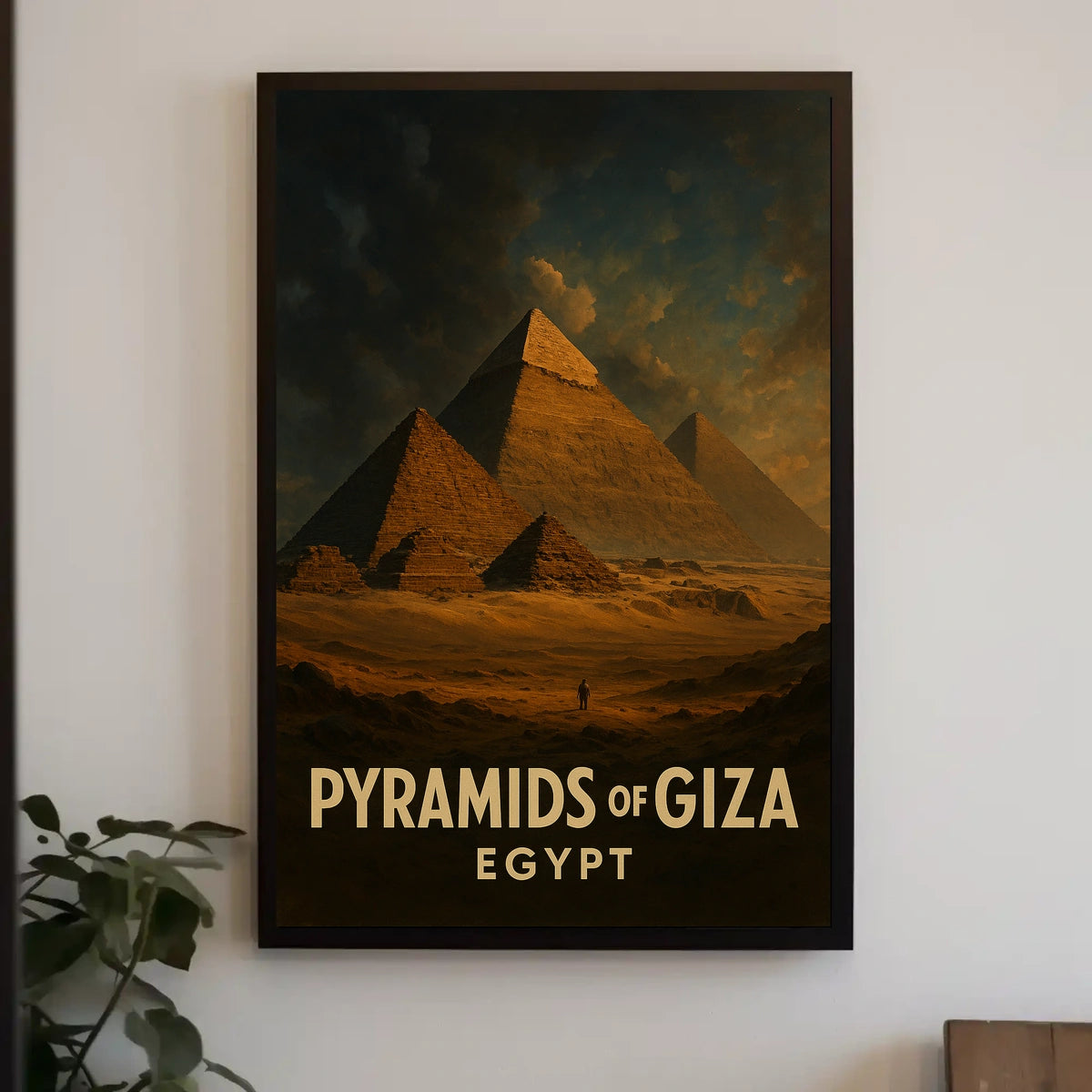 Giza Pyramids Egypt Travel Photorealism Heritage Architecture Iconic Monuments Majestic Desert Sky Poster