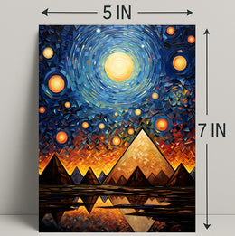 Celestial Pyramids Poster
