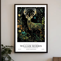 Majestic Stag in Nature-inspired Artistic Poster