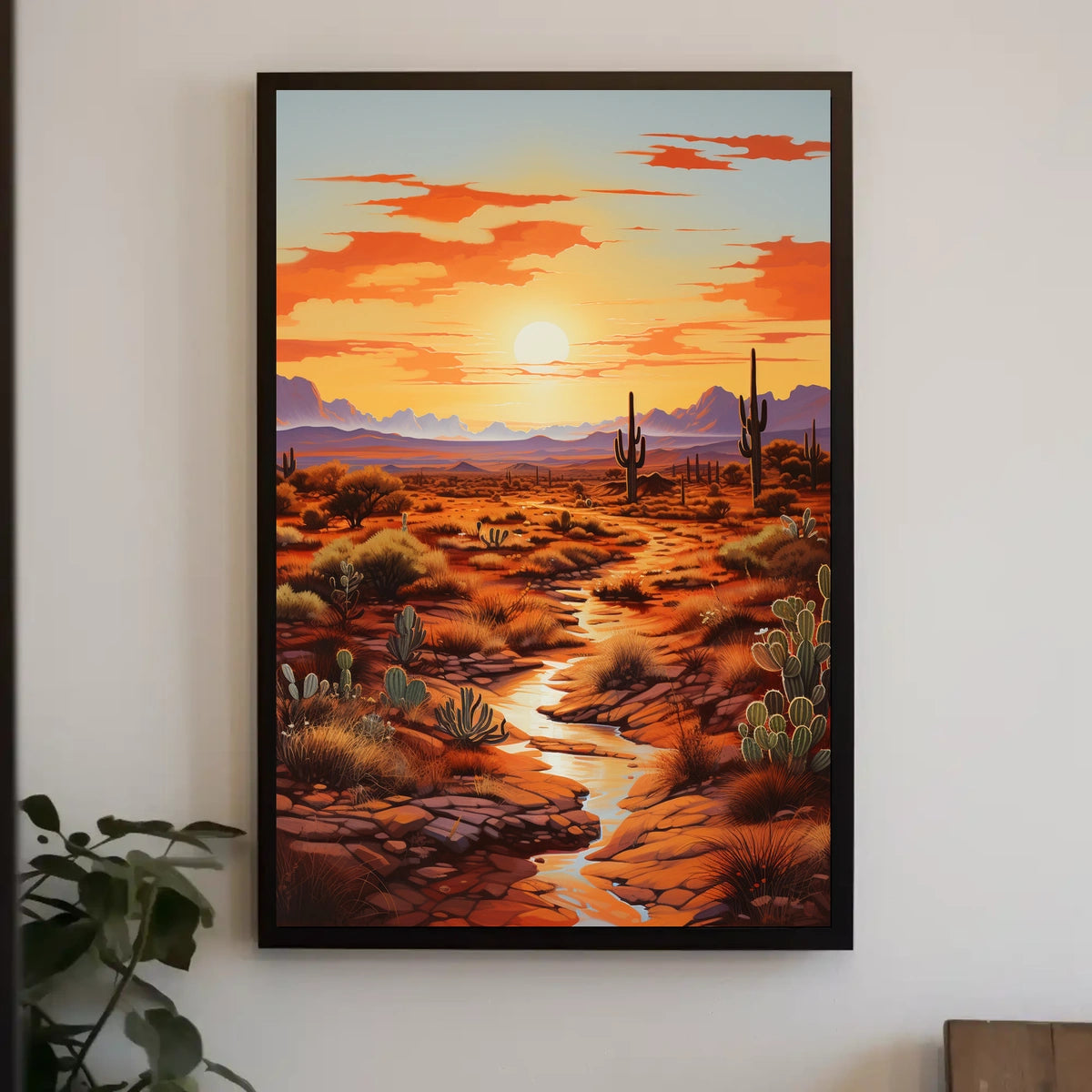 Desert Sunset Poster