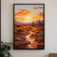 Desert Sunset Poster