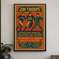 Celebrating Jim Thorpe Legendary Athlete Jim Thorpe Poster