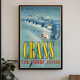 Crans-Sur-Sierre Ski Resort Poster