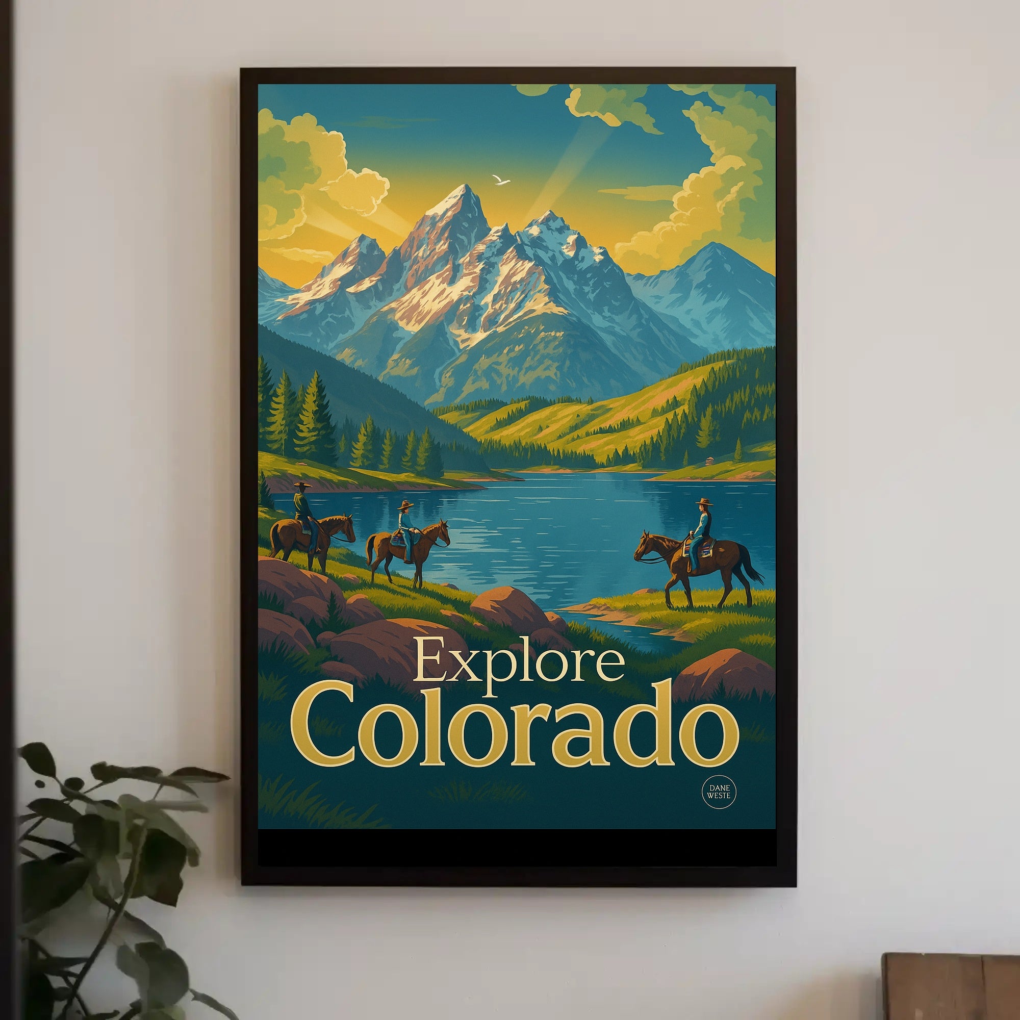 Explore Colorado Wilderness Vintage Travel Poster