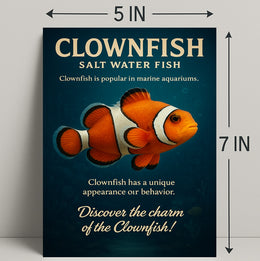 Clownfish Charm Wall Art Print PosterGoat