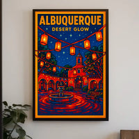 Albuquerque Desert Glow Poster