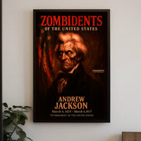 Andrew Jackson 7th President of the United States Zombidents Poster Series