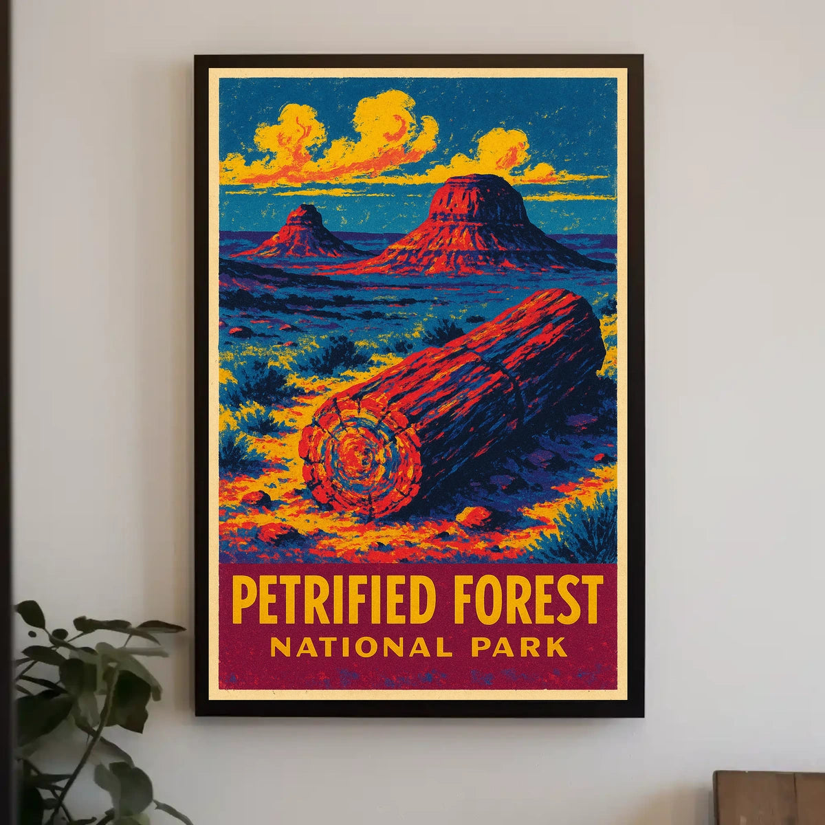 Petrified Forest Vintage Adventure Poster