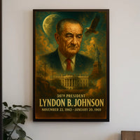 Lyndon B. Johnson 36th President Poster