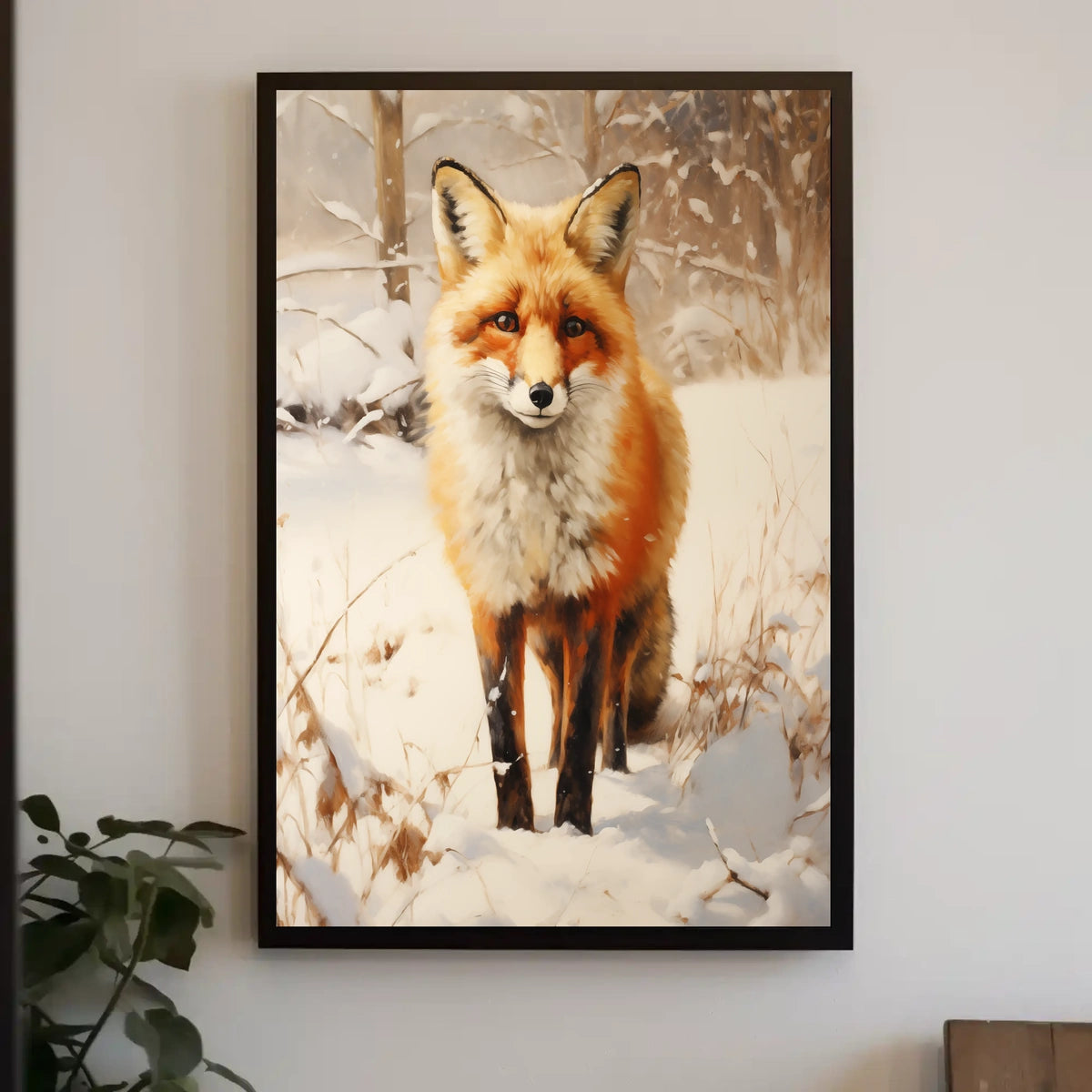 Winter Fox In The Snow Poster