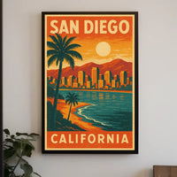 San Diego Travel Poster