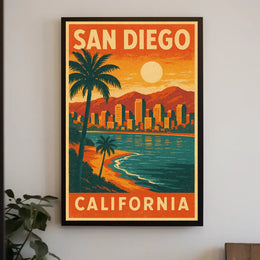 San Diego Travel Poster