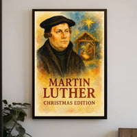 Martin Luther Vintage Christmas Edition Historical Poster