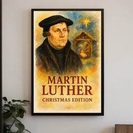 Martin Luther Vintage Christmas Edition Historical Poster