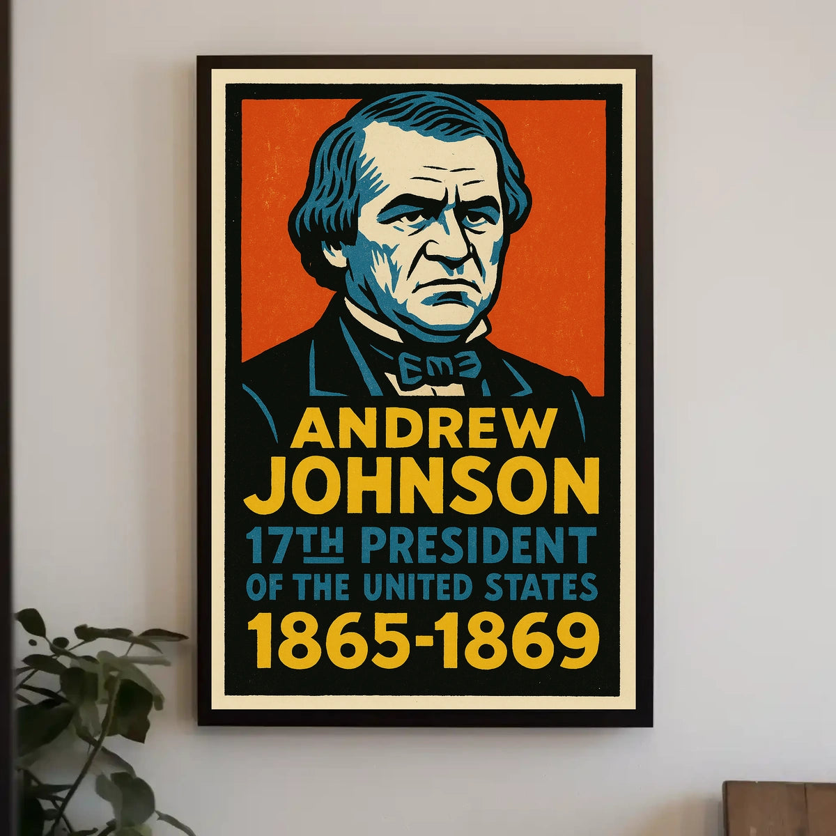 Andrew Johnson 17th President Poster