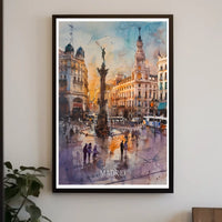 Madrid A Vibrant Cityscape Poster