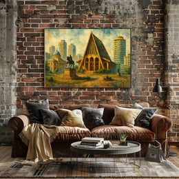 Urban Architectural Harmony Wanderlust Minimalist Poster